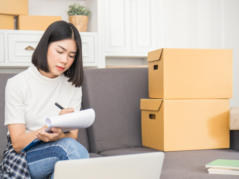 woman decluttering.webp